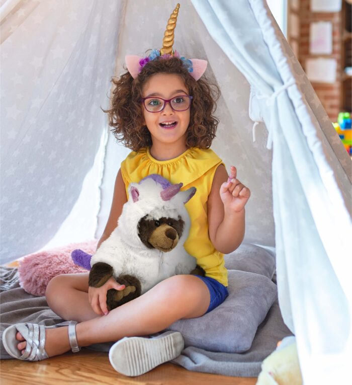 Brown Bear - Unicorn Super Soft Plush With Clothes - Image 5