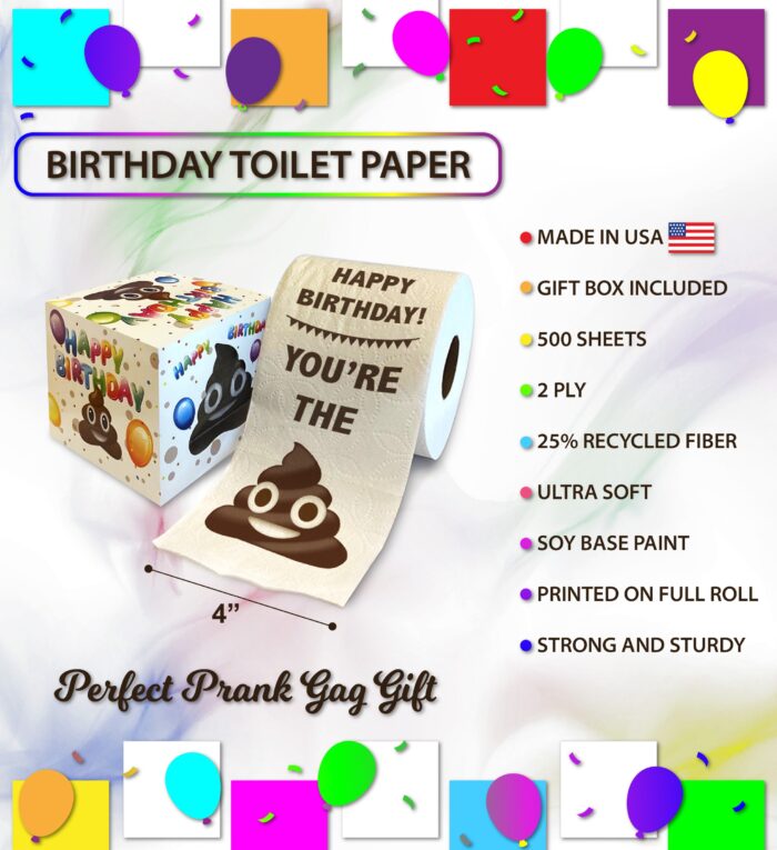 PRINTED TP - HAPPY BIRTHDAY - YOU'RE THE SHIT - Image 3