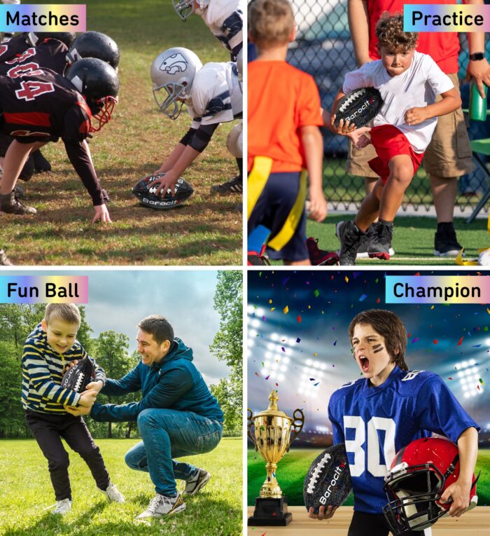 Black Modern Pattern - Size 6 Junior - Football - Image 3