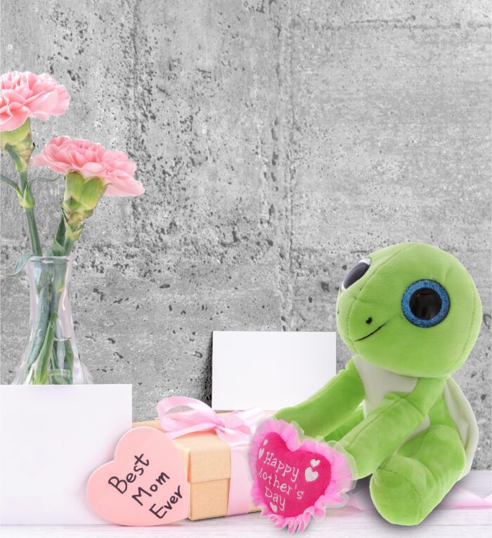 Large Green Sea Turtle – Sparkle Eyes Mother's Day Plush - Image 6