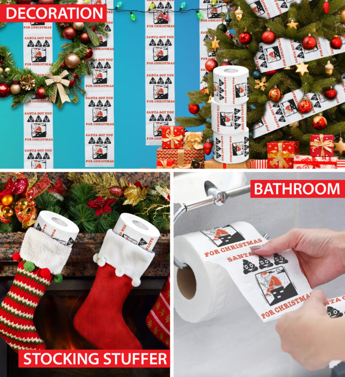 Santa Got You Poop For Christmas - Printed Tp - Image 5
