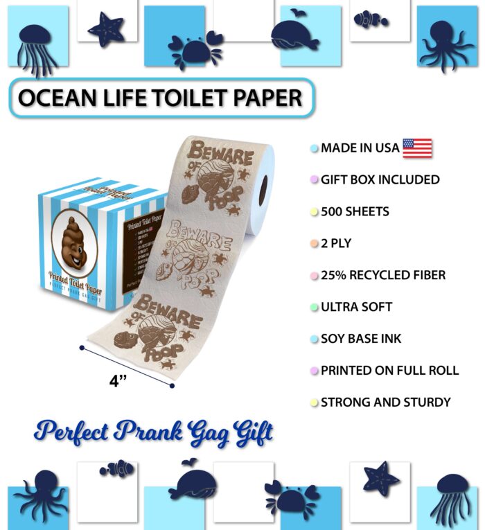 Beware Of Sea Turtle Poop - Printed Tp - Image 3