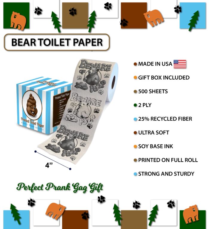 Beware Of Bear Poop - Printed Tp - Image 3