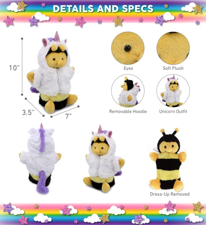 Honeybee - Unicorn Super Soft Plush Hand Puppet - Image 2