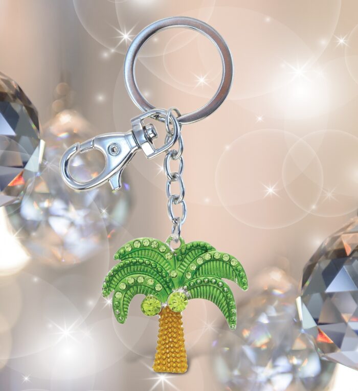 Island Palm Tree Keychain - Sparkling Charms - Image 4