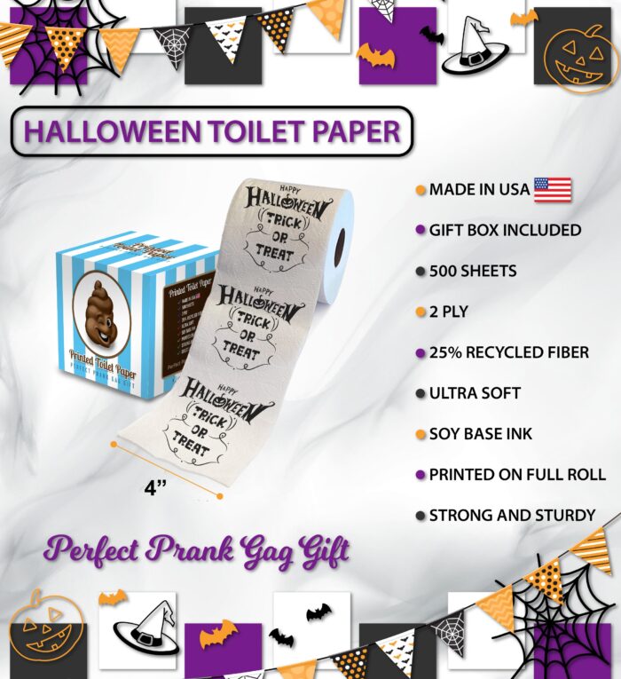 Halloween - Happy Halloween Trick Or Treat - Printed Tp - Image 3