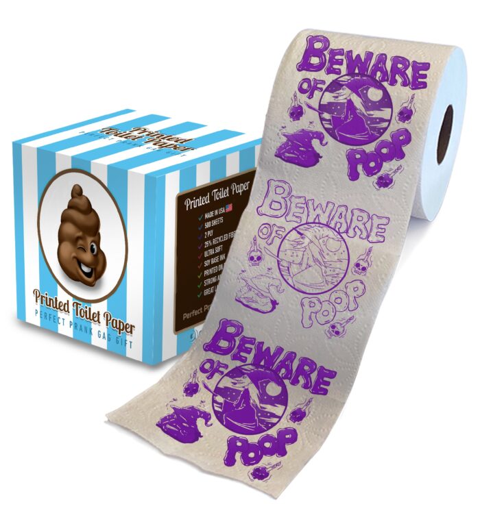 Halloween - Beware Of Witch Poop - Printed Tp