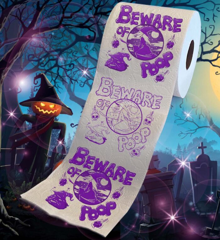 Halloween - Beware Of Witch Poop - Printed Tp - Image 2