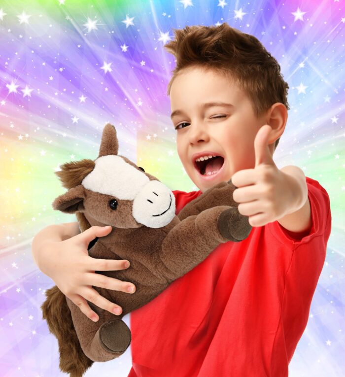 Laying Brown Horse 12" - Super-Soft Plush - Image 2