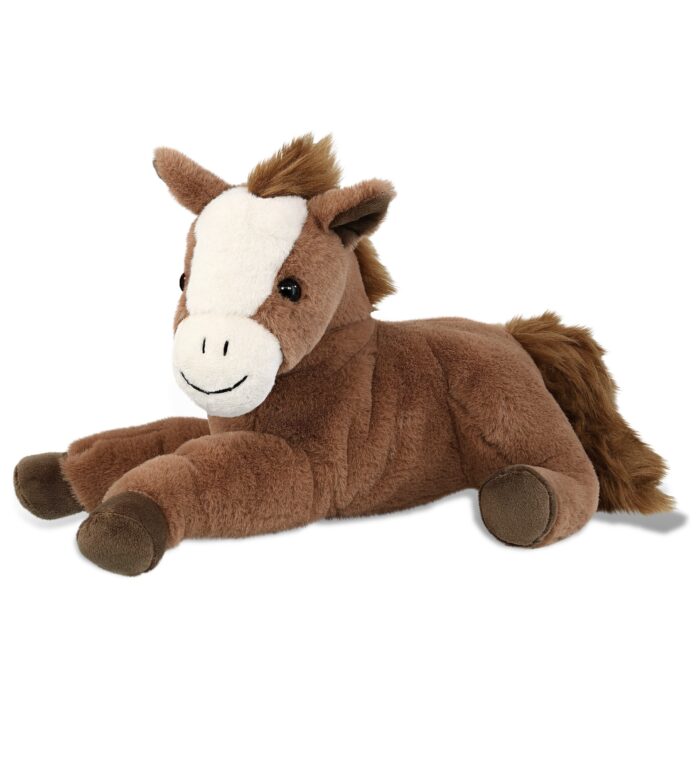 Laying Brown Horse 12" - Super-Soft Plush