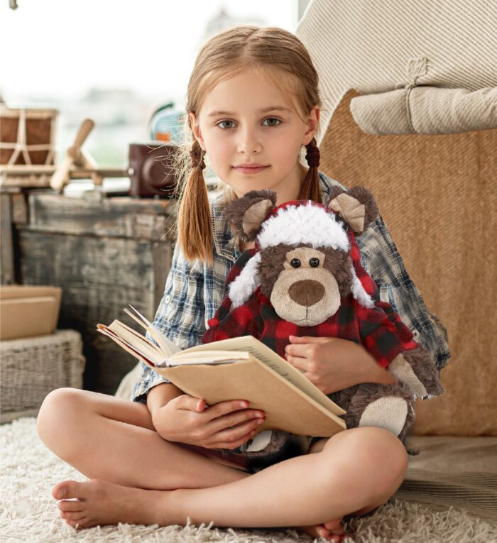 Red Plaid Outfit - Grizzly Bear - Super Soft Plush - Image 7