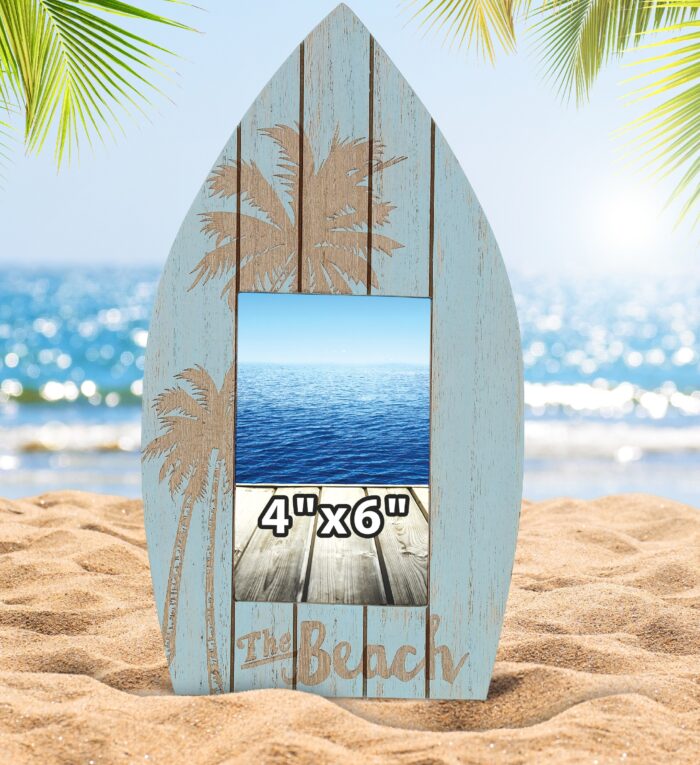 Aqua Palm Boat Photo Frame 4X6 - Nautical - Image 5