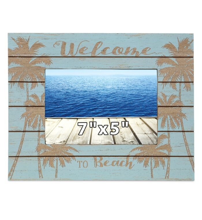 Aqua Palm Photo Frame 7X5 - Nautical