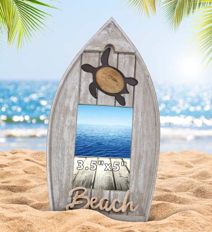 Coastal Sea Turtle Boat Photo Frame 3.5X5 - Nautical - Image 5