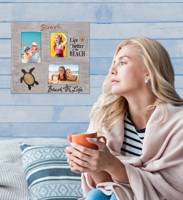 Coastal Sea Turtle Multi Photo Frame - Nautical - Image 4