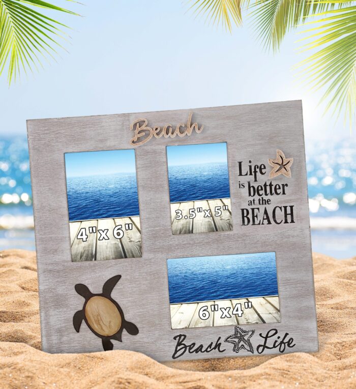 Coastal Sea Turtle Multi Photo Frame - Nautical - Image 5