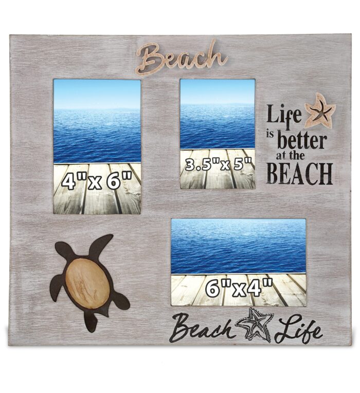 Coastal Sea Turtle Multi Photo Frame - Nautical