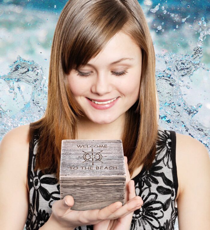 Driftwood Jewelry Box Medium - Nautical - Image 5