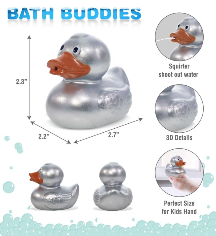 Metallic Silver Duck - Squirter - Image 2