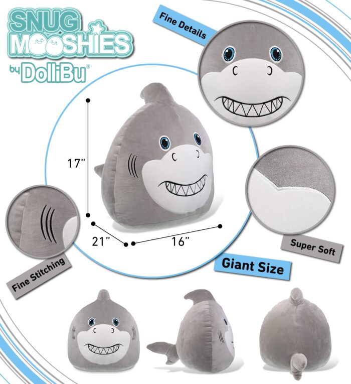 Shark 17" - Snug-Mooshies Plush - Image 3