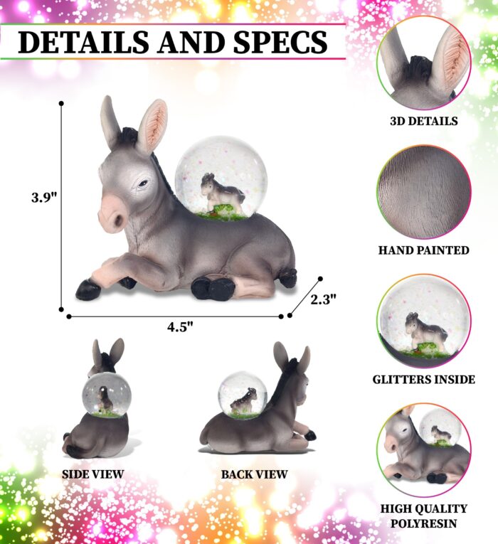 Donkey(45Mm) - Snow Globe - Image 2