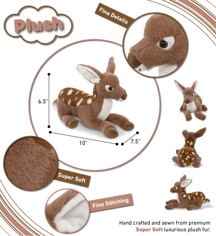 Fawn Deer 10" - Super-Soft Plush - Image 3