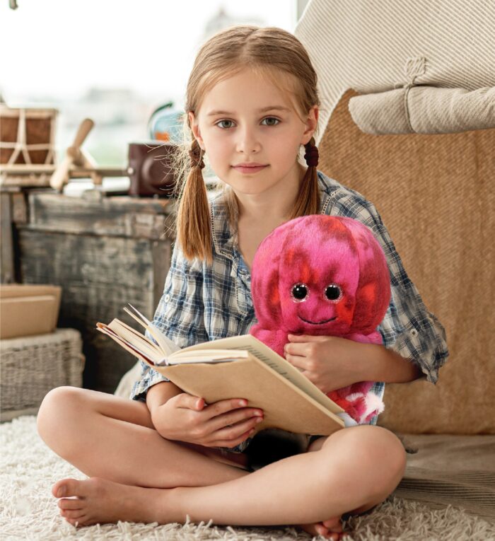 Pink Tie-Dye Octopus 10" - Super-Soft Plush - Image 7