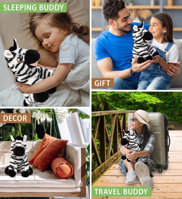 Zebra 9" - Eco Friendly Super-Soft Plush - Image 4