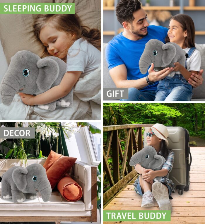 Elephant 14" - Eco Friendly Super-Soft Plush - Image 4