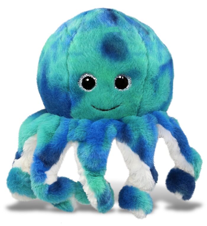 Blue Tie-Dye Octopus 10" - Super-Soft Plush