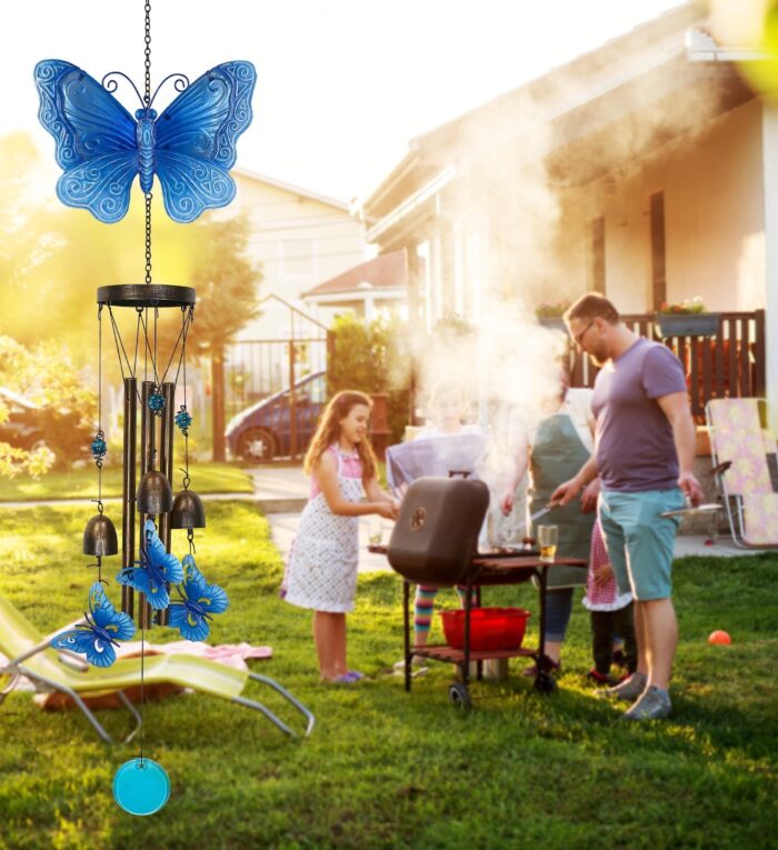 Blue Garden Butterfly - Wind Chime - Image 4