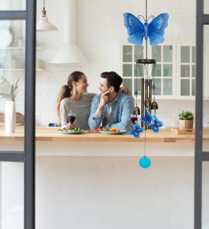 Blue Garden Butterfly - Wind Chime - Image 5