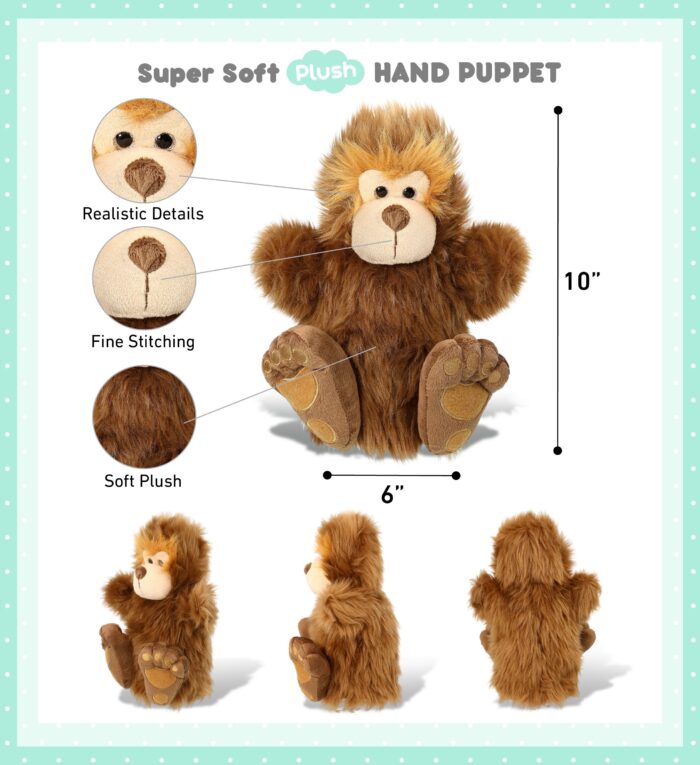Big Foot - Super-Soft Plush Hand Puppet - Image 2