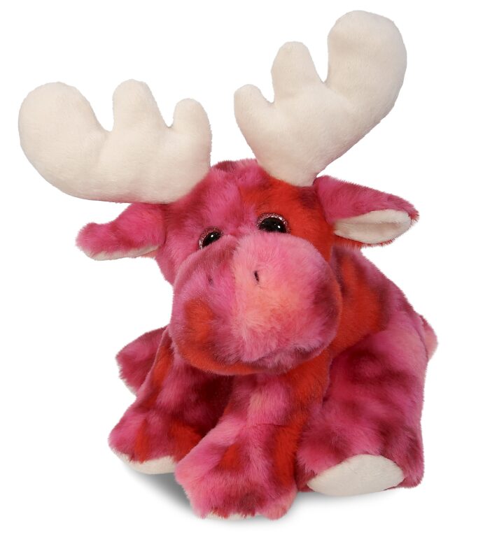 Pink Tie-Dye Floppy Moose 9" - Super-Soft Plush