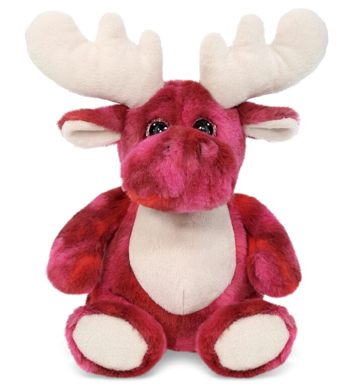 Pink Tie-Dye Moose 9" - Super-Soft Plush