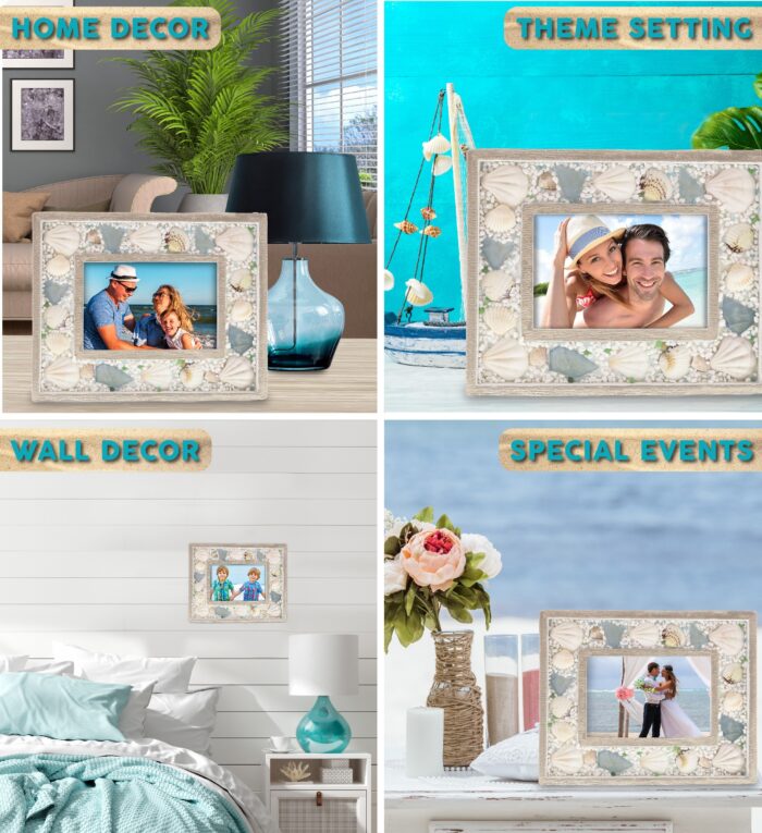 Oceanic Sea Shell Photo Frame - Nautical Decor - Image 3