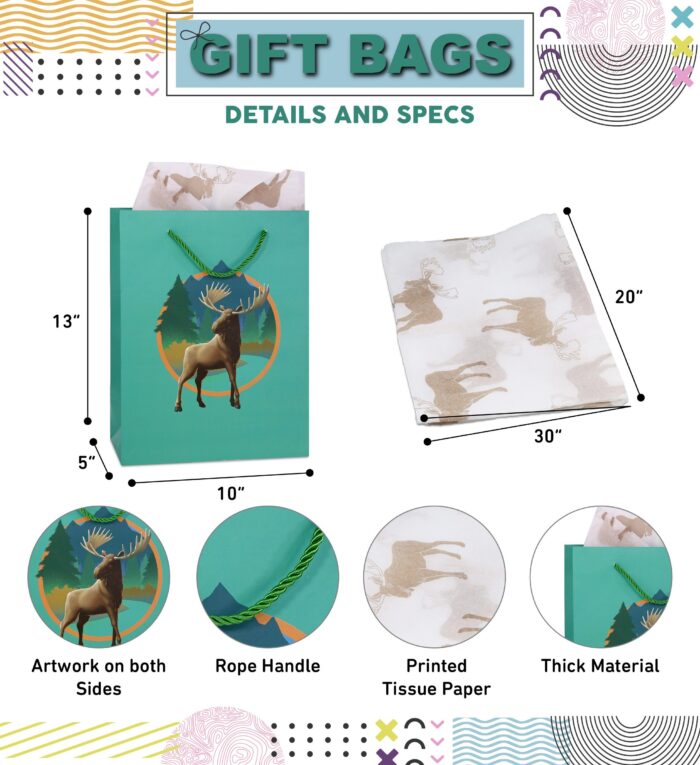 Moose - Gift Bag & Tissue Paper - Image 2