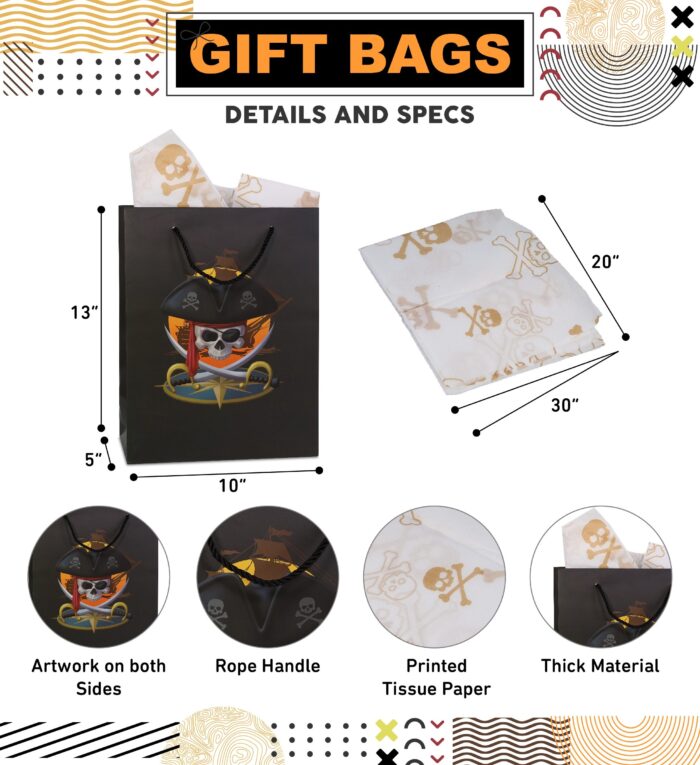 Pirate - Gift Bag & Tissue Paper - Image 2