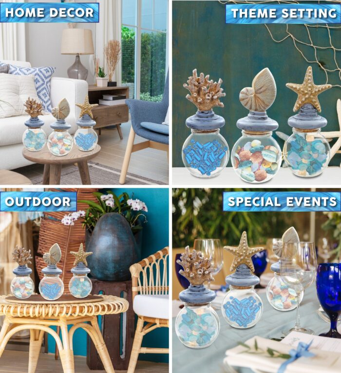 Resin Ocean Jars - Nautical Decor - Image 3