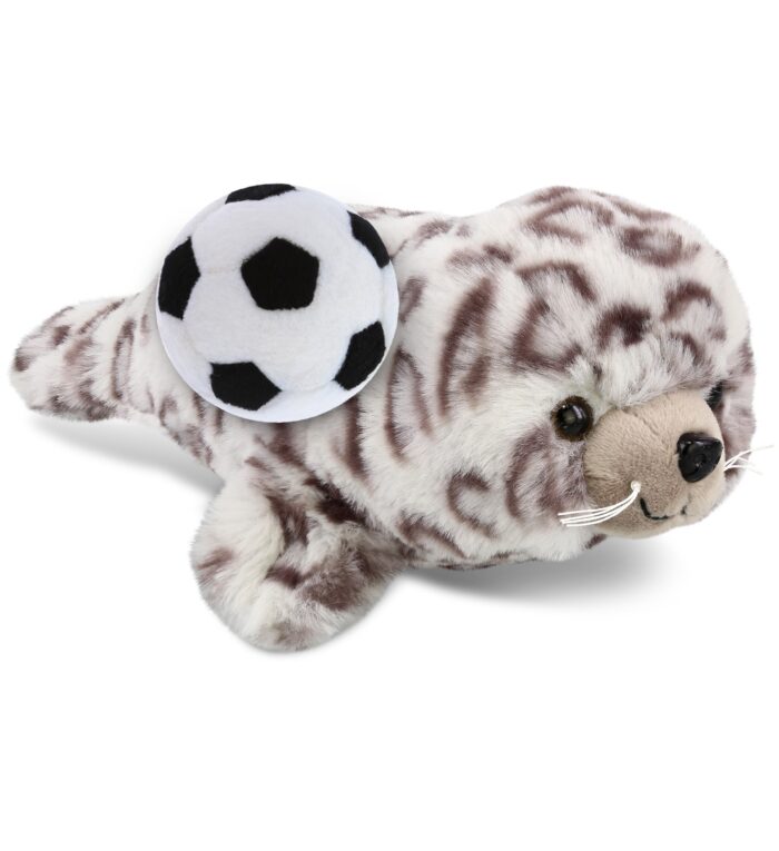 Seal 10" With Soccer Plush  - Super-Soft Plush