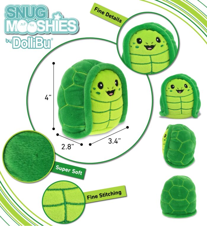 Sea Turtle 4" - Snug-Mooshies Plush - Image 3