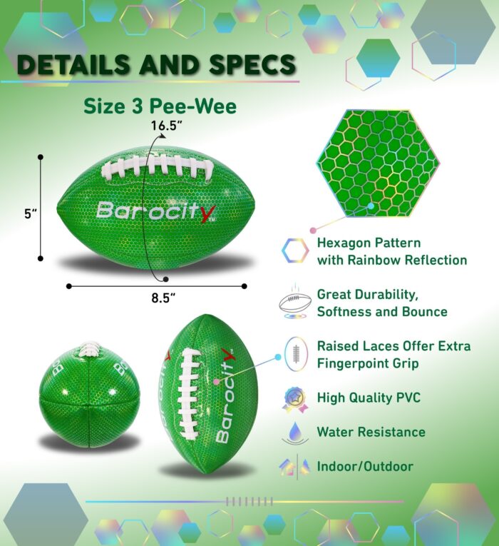 Green Modern Pattern - Size 3 - Football - Image 2