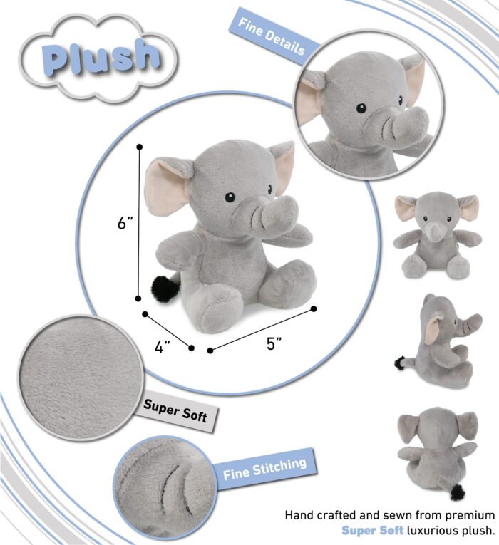 Elephant - 6" Plush - Image 3