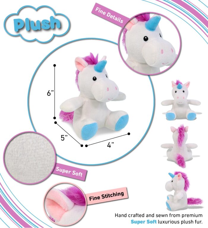 Unicorn - 6" Plush - Image 3