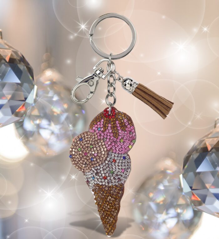 Ice Cream Cone - Sparkling Rhinestones Charm - Image 4