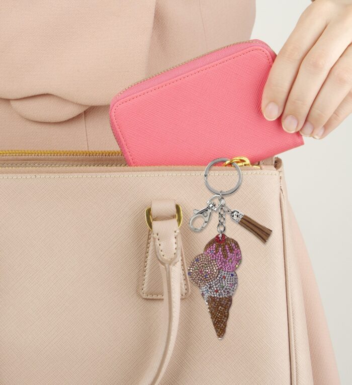Ice Cream Cone - Sparkling Rhinestones Charm - Image 6