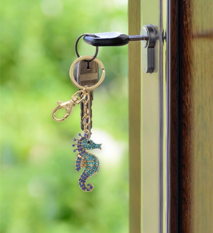Blue Seahorse - Gold Sparkling Charms - Image 8