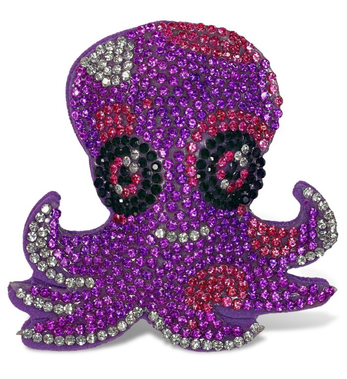 Purple Octopus - Sparkling Rhinestones Magnets