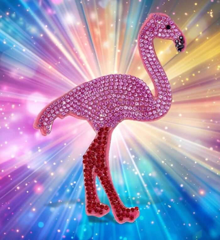 Flamingo - Sparkling Rhinestones Magnets - Image 2
