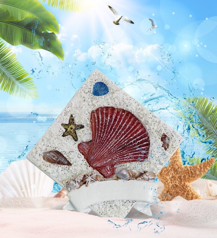 Sand Square - Shell - Resin Magnet - Image 2